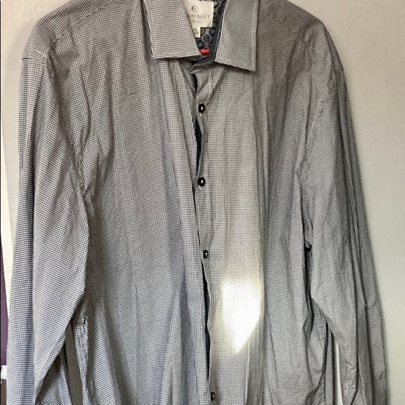 Button down shirt black and white - Picture 1 of 9